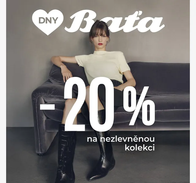 Baťa: Dny Baťa sleva 20 % – červen 2026 | Nuslet.cz