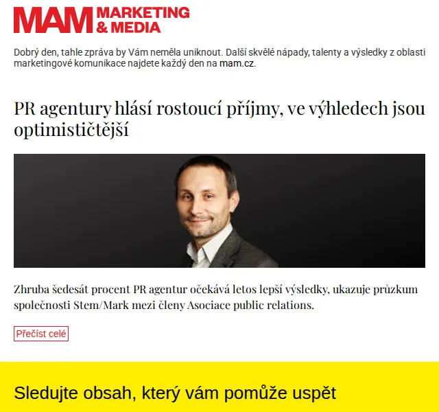 Marketing & Media: PR agentury – červenec 2026 | Nuslet.cz