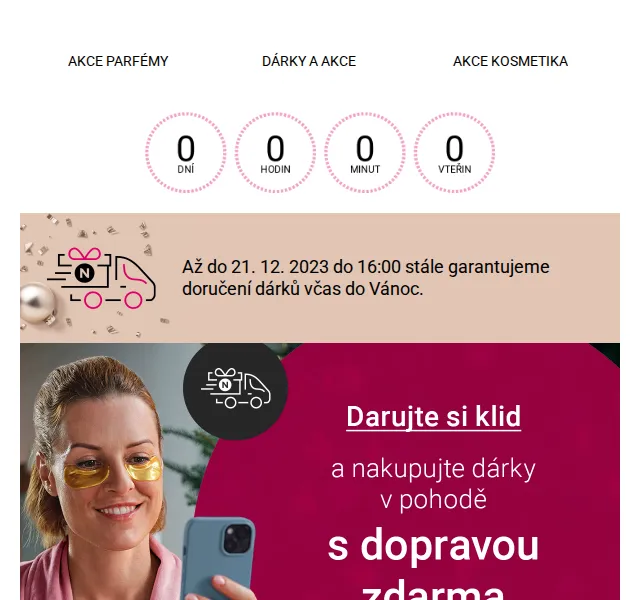 Notino: Doprava zdarma nad 900 Kč – červenec 2026 | Nuslet.cz
