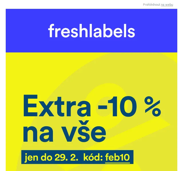 Freshlabels: Zimní doprodej až -60 % + extra 10 % – červenec 2026 | Nuslet.cz