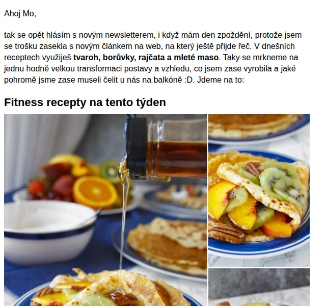 BAJOLA ✌ Fit bez diet: Fitness tvarohové palačinky – červen 2026 | Nuslet.cz