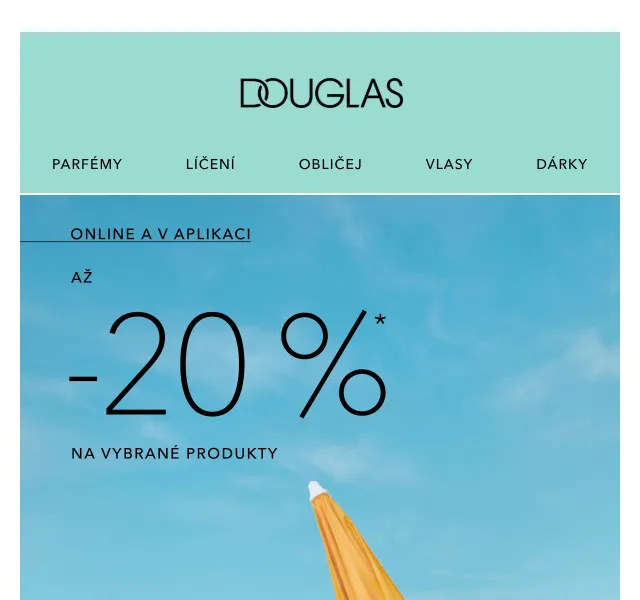 Douglas CZ: Parfémy, péče o pleť, líčení až 20 % – červen 2026