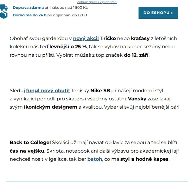 SNOWBOARD ZEZULA: Sleva 25 % na trika a kratasy – červenec 2026 | Nuslet.cz