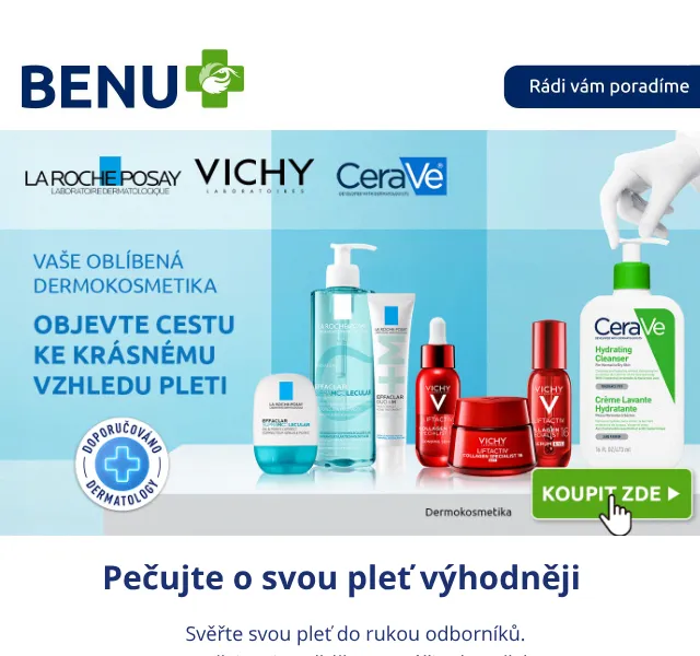 BENU E-shop: CeraVe a La Roche-Posay 2+1, Vichy −32 %
