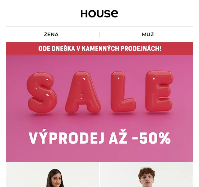 HOUSE: Výprodej v kamenných prodejnách – červen 2026 | Nuslet.cz