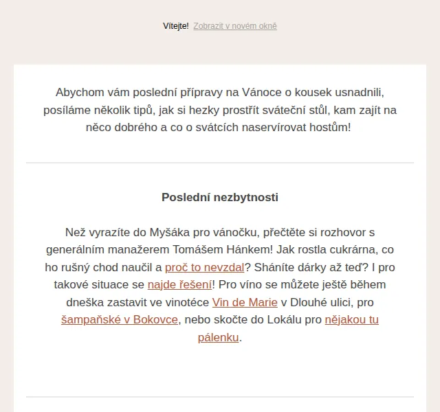 Jídlo a radost: Vánoční tipy na stolování, recepty a dárky – červen 2026 | Nuslet.cz