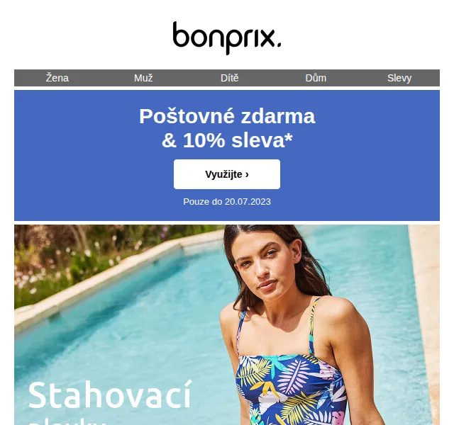 bonprix: 10% sleva a poštovné zdarma – červenec 2026 | Nuslet.cz