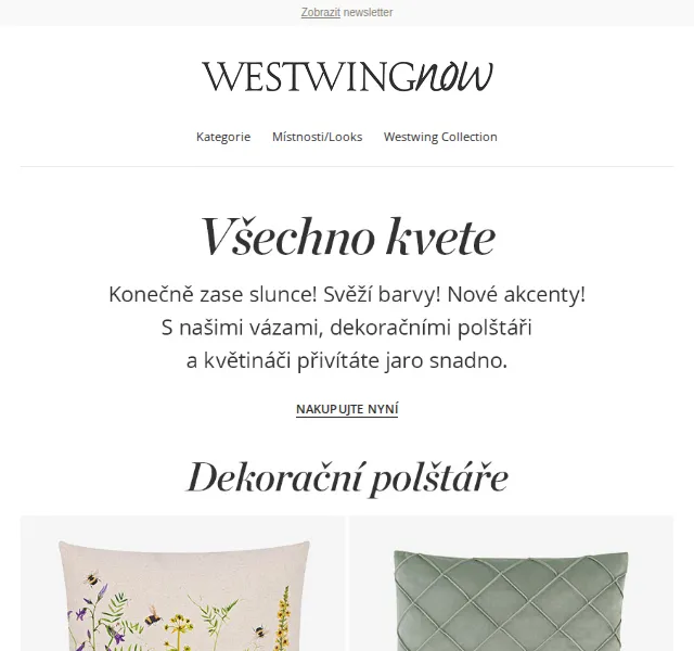 WestwingNow: Jarní dekorace do bytu – červen 2026 | Nuslet.cz