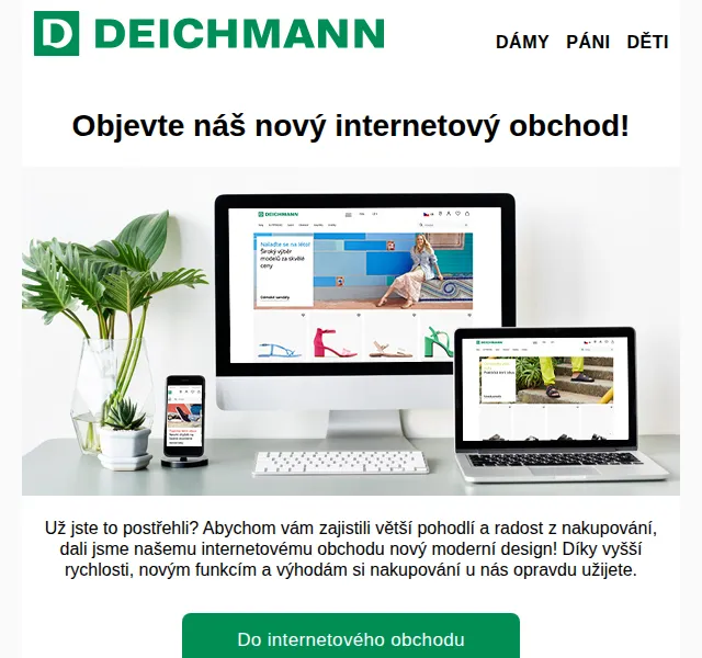DEICHMANN: Nový moderní e-shop – červen 2026 | Nuslet.cz