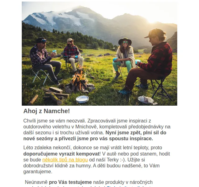 Namcheshop: Letní výprodej outdoorového vybavení – červenec 2026 | Nuslet.cz
