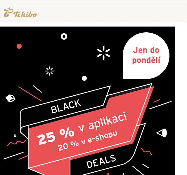 Tchibo: 20–25 % sleva na oblečení a nábytek – listopad 2023