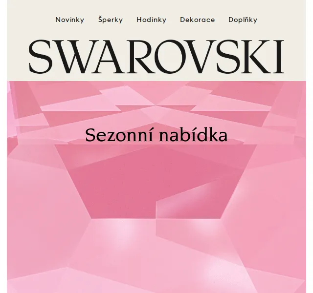 Swarovski: Až 15% sleva na vybrané styly – červen 2026 | Nuslet.cz