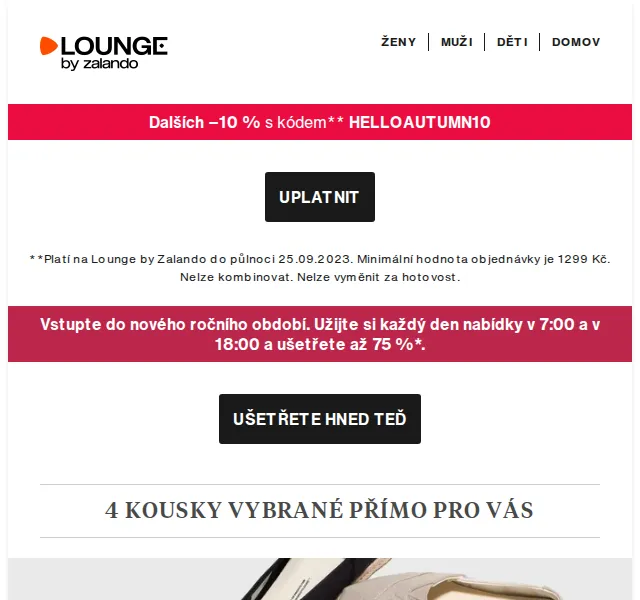 Lounge by Zalando: slevy až 75 % TOMS, Pinko, Birkenstock – červen 2026 | Nuslet.cz