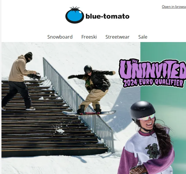 BLUE TOMATO: The Uninvited 2025 – snowboarding akce v březnu 2026 | Nuslet.cz