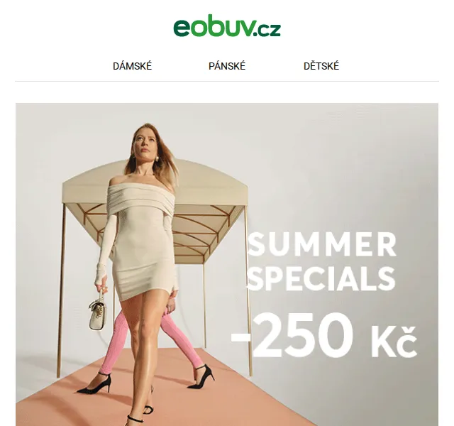 eobuv.cz: Sleva 250 Kč na boty Lasocki, Gino Rossi, Reebok – červenec 2026 | Nuslet.cz