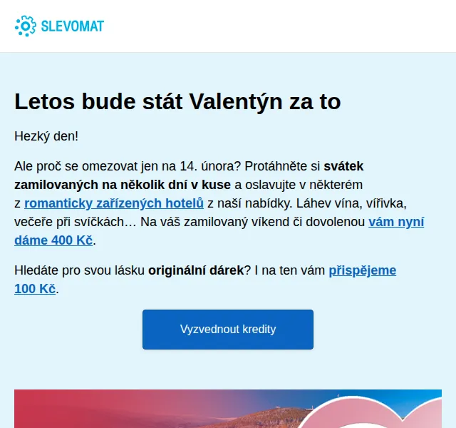 Slevomat: Až 500 Kč na romantický pobyt a dárky – červen 2026 | Nuslet.cz