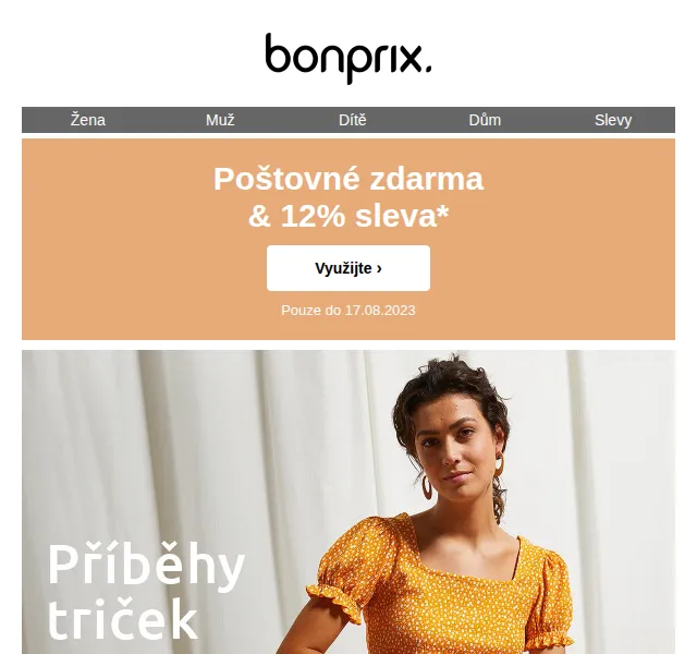bonprix: 12% sleva + poštovné zdarma – červen 2026 | Nuslet.cz