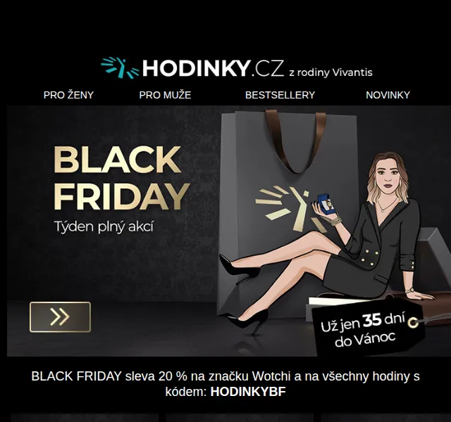 Hodinky.cz: Wotchi sleva 20 % na Black Friday – červenec 2026 | Nuslet.cz