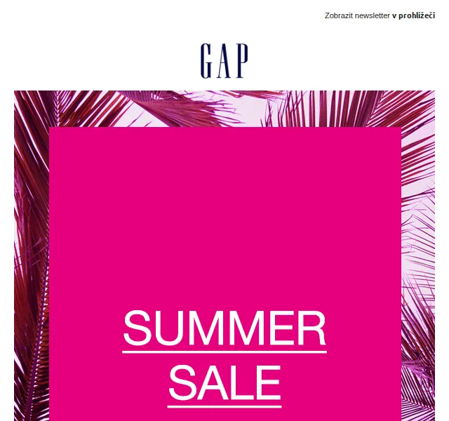 GAPstore.cz: Summer Sale až 50 % – červen 2026 | Nuslet.cz