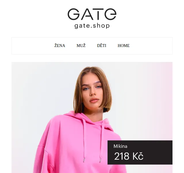 Gate.shop: Mikiny a pulovry již od 118 Kč – červen 2026 | Nuslet.cz