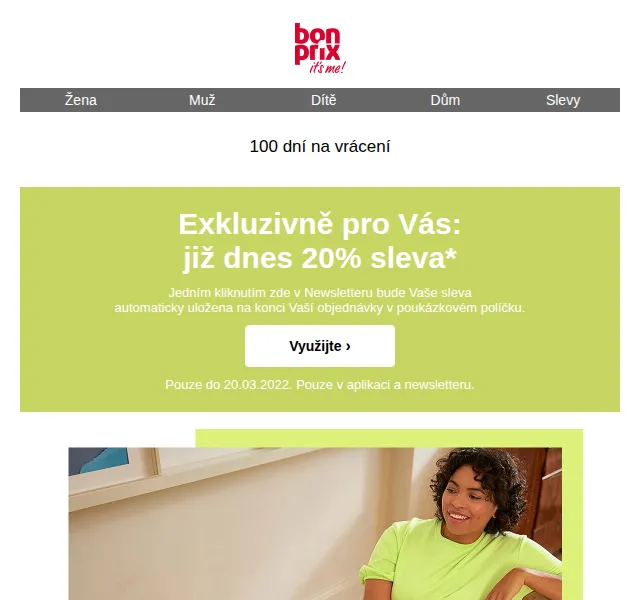 Bonprix: 20% sleva na jarní módu – červen 2026 | Nuslet.cz