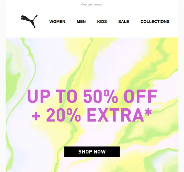 PUMA: až 50% sleva + extra 20% – červen 2026 | Nuslet.cz