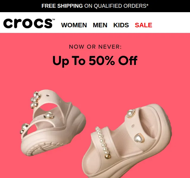 Crocs: sleva až 50 % – červenec 2026 | Nuslet.cz