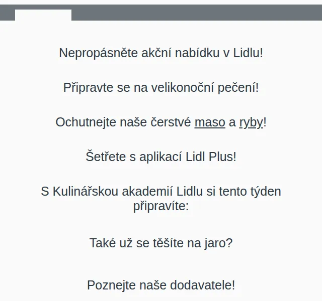 Lidl: Velikonoční pečení a čerstvé maso – červen 2026 | Nuslet.cz