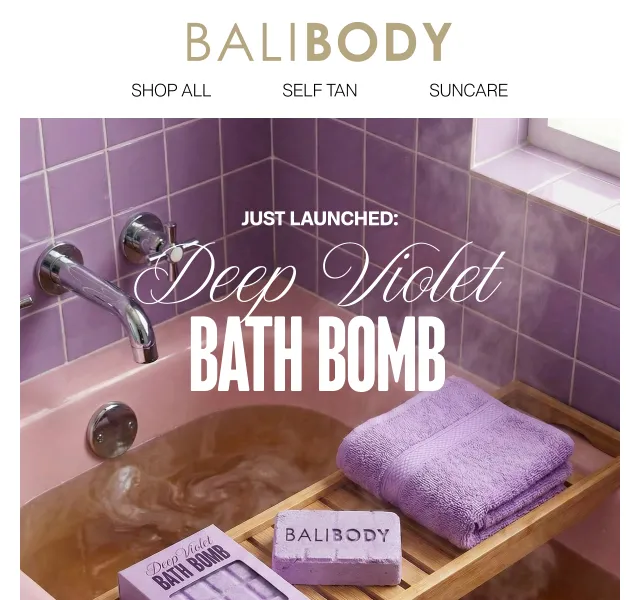 Bali Body: nová Deep Violet Bath Bomb – duben 2026 | Nuslet.cz