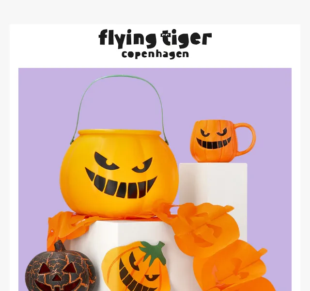 Flying Tiger Copenhagen: Halloweenská kolekce dýní – červenec 2026 | Nuslet.cz
