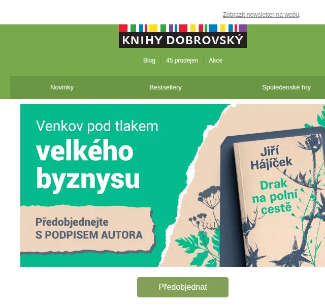 KnihyDobrovsky.cz: Sleva až 40 % na novinky – červen 2026 | Nuslet.cz