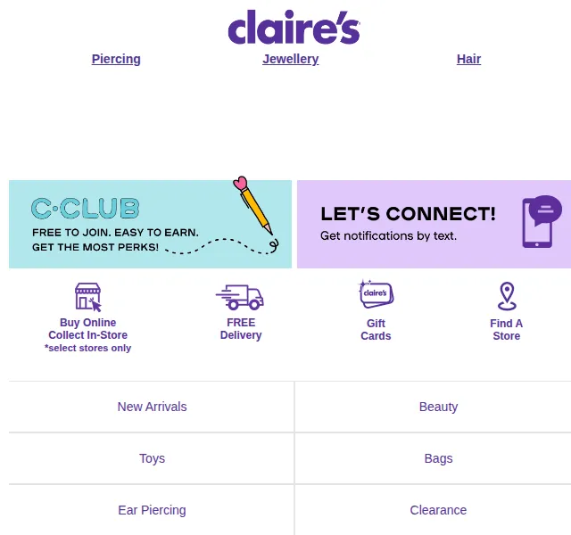 Claire's: Sleva 3+3 na jarní kolekci – červen 2026 | Nuslet.cz