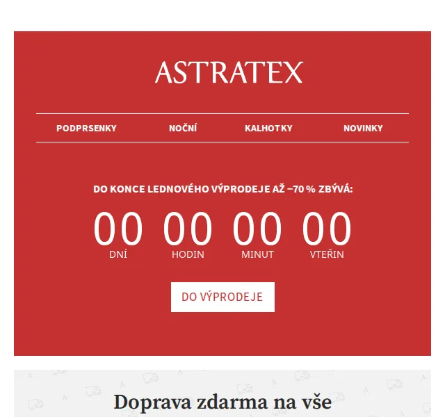 Astratex.cz: Slevy až 70 % a doprava ZDARMA – červen 2026 | Nuslet.cz