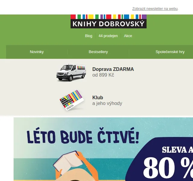 KnihyDobrovsky.cz: Čtivé léto se slevami až 80 % – červen 2026 | Nuslet.cz