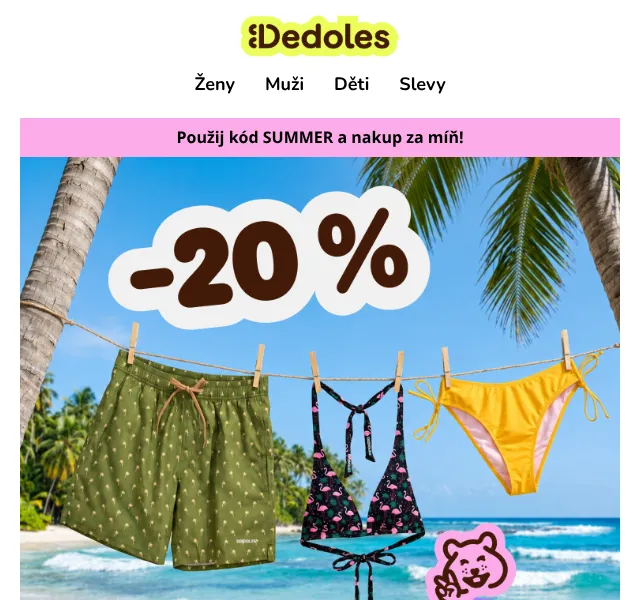 Dedoles.cz: Letní kolekce -20 % – červenec 2026 | Nuslet.cz