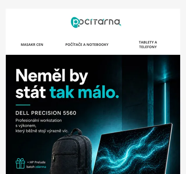 Počítárna.cz: Dell Precision 5560 -5 000 Kč – červen 2026