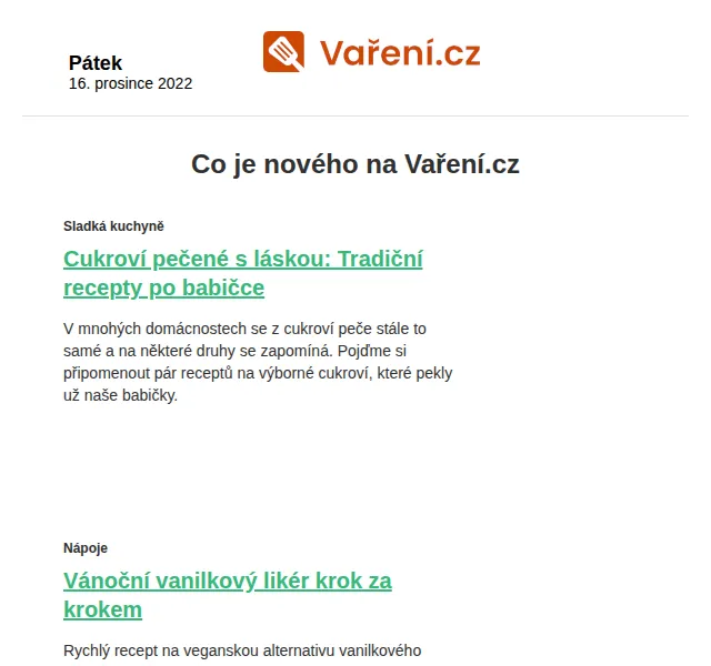 Vaření.cz: Nové vánoční recepty – prosinec 2026 | Nuslet.cz