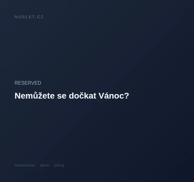 RESERVED: Kombinace pro slunečné dny – červen 2026 | Nuslet.cz
