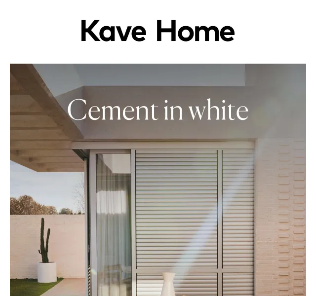 Kave Home Sale: Kolekce Aiguablava z bílého cementu – červen 2026 | Nuslet.cz