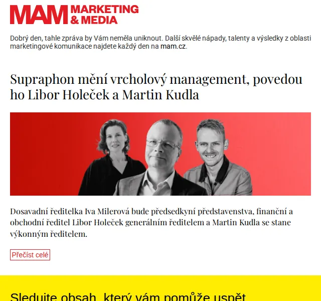 Marketing & Media: Změna vedení Supraphonu – červenec 2026 | Nuslet.cz