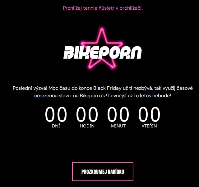 Bikeporn: Black Friday 30% sleva – červen 2026 | Nuslet.cz