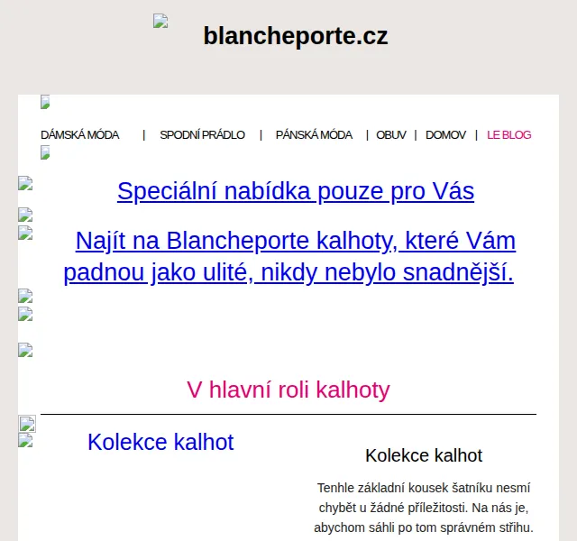 Blancheporte: Kolekce kalhot – červen 2026 | Nuslet.cz