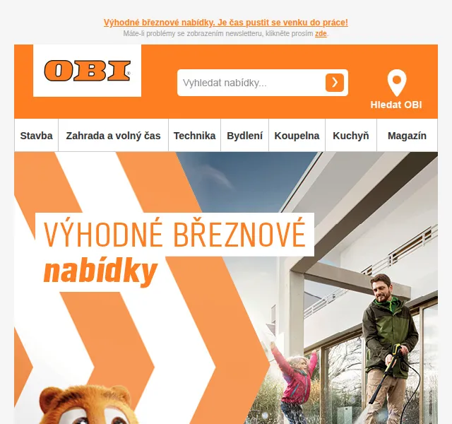 OBI Novinky: -10 % na zahradní nábytek – březen 2026 | Nuslet.cz