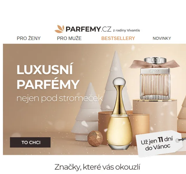 Parfemy.cz: Luxusní parfémy se slevou až 74 % – prosinec 2022 | Nuslet.cz