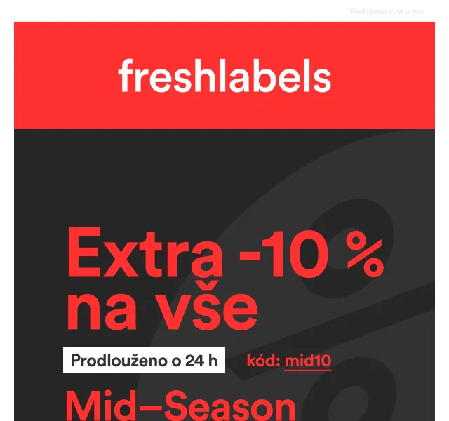 Freshlabels: Mid-Season Sale až -70 % – červenec 2026 | Nuslet.cz