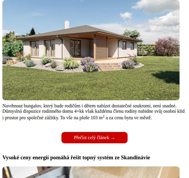 Dřevostavitel: Bungalov 4+kk – červenec 2026 | Nuslet.cz