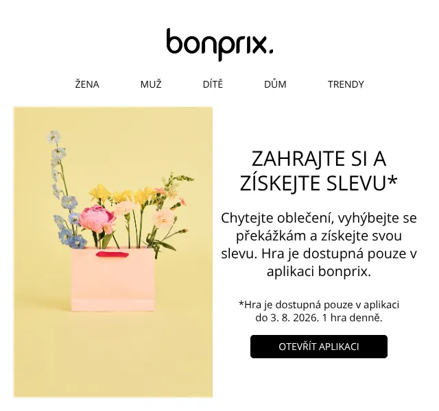 Bonprix: Slevový poukaz v mobilní hře – srpna 2026 | Nuslet.cz
