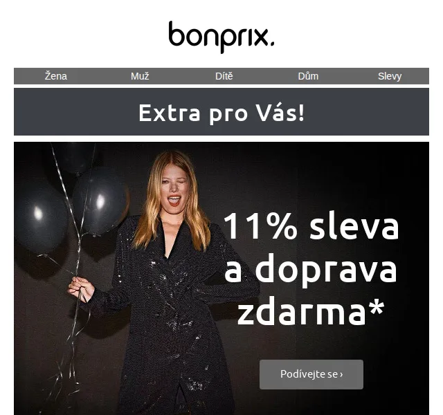 bonprix: 11% sleva a poštovné zdarma – červen 2026 | Nuslet.cz