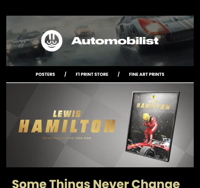Automobilist: Hamilton Barcelona 2026 plakát – červen 2026
