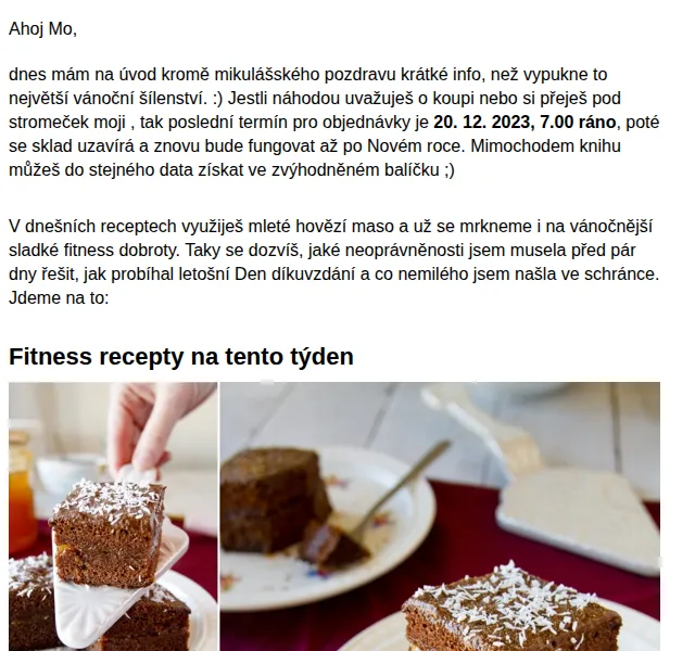 BAJOLA ✌ Fit bez diet: Fitness perník & vánočka – prosinec 2023 | Nuslet.cz